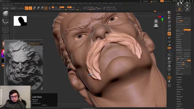 Zbrush Basic 06 Sculpt Rau смотреть онлайн