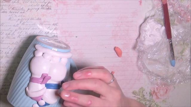 Снеговики. Кружка с декором из полимерной глины. МК смотреть онлайн