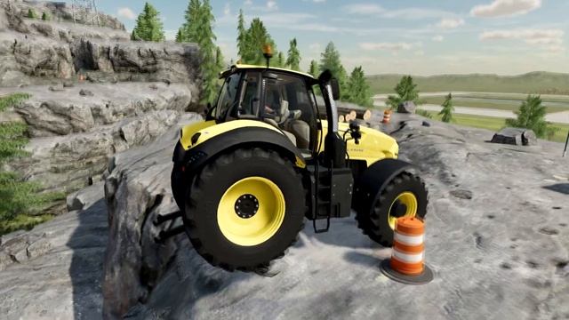 POWER TEST OF DEUTZ, LAMBORGHINI, FENDT, NEW HOLLAND TRACTORS - FARMING SIMULATOR 22 смотреть онлайн