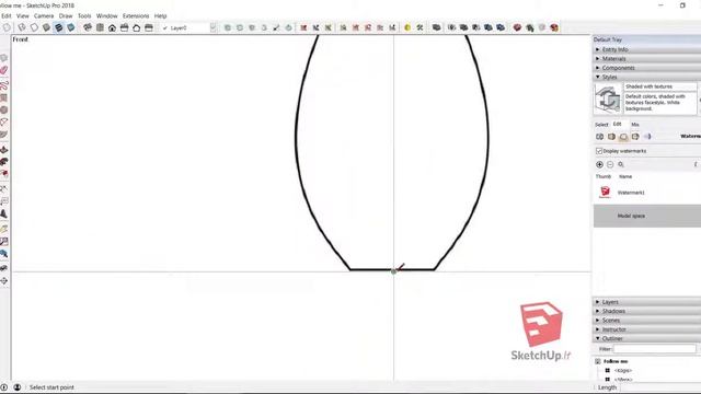 SketchUp TIPS&TRICKS #3 Sfera, kugis, vaza смотреть онлайн