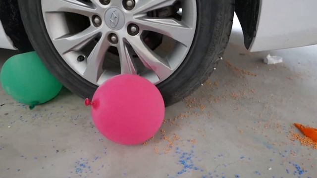 Crushing Crunchy & Soft Things By Car!- Experiment Car Vs Macaron Balloon