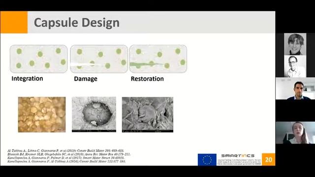 The SMARTINCS approach to improved self-healing concrete смотреть онлайн