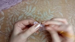 Красивый узор крючком с пышными столбиками