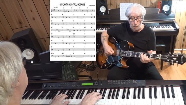 OH, WHAT A BEAUTIFUL MORNING - Jazz guitar & piano cover ( Richard Rodgers ) смотреть онлайн