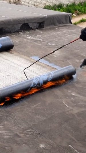 Наплавка рулонной гидроизоляции