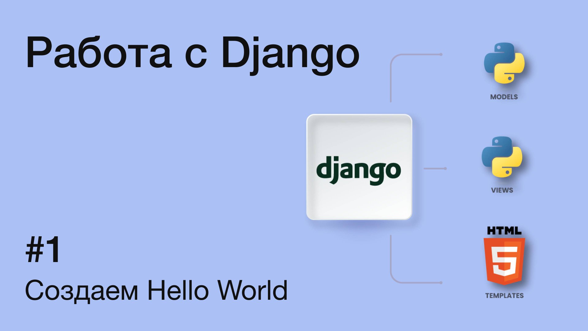 Создаём 'Hello World!' в Django: пошаговое руководство для начинающих | Первое приложение на Django смотреть онлайн