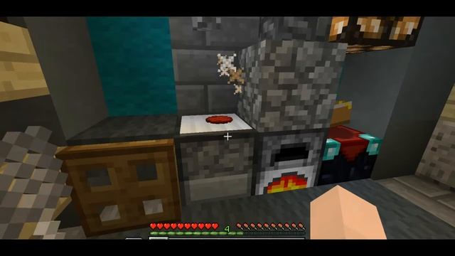 Бородатый мужик жарит котлетки в игре Minecraft смотреть онлайн