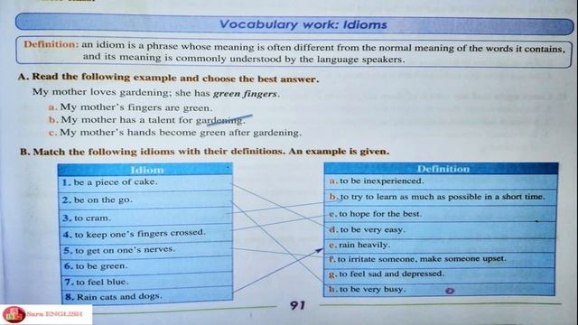 gateway to English ( unit 7 vocabulary idioms page 91-92) تصحيح تمارين صفحة смотреть онлайн
