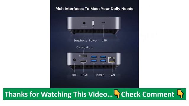 FIREBAT AM02 MINIPC AMD Ryzen7 R7 3750H MINI PC 16GB 512GB For