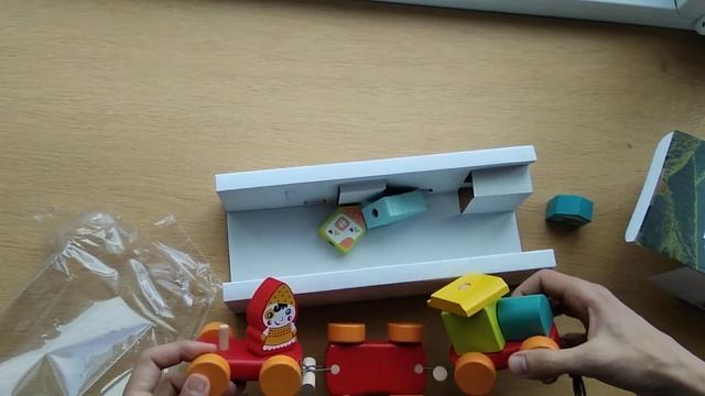 Огляд дерев'яної іграшки Cubika Казковий потяг з Rozetka смотреть онлайн