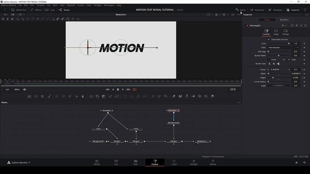 FUSION - Nice and clean text reveal using Expression! How to animate a mask without using keyframe смотреть онлайн