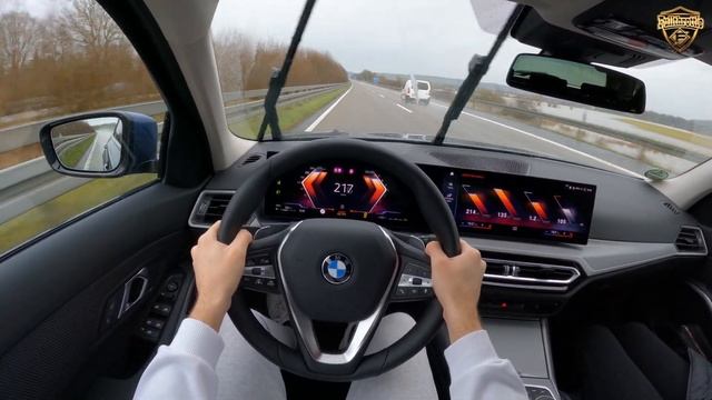 BMW 320i G21 LCI 184HP TOP SPEED AUTOBAHN POV DRIVE 🏎️ смотреть онлайн