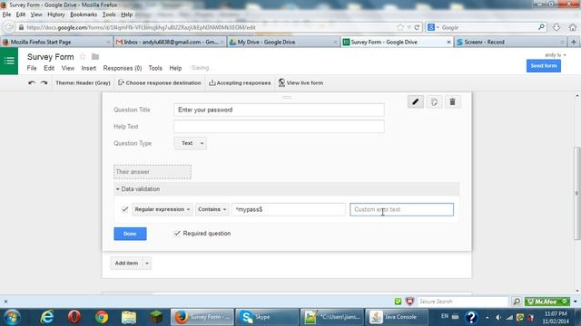 Google survey form creation and password protection смотреть онлайн
