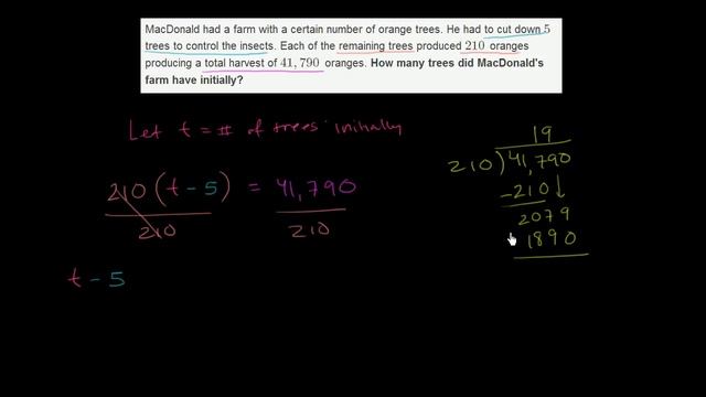 Linear equation word problem | Linear equations | Algebra I | Khan Academy смотреть онлайн