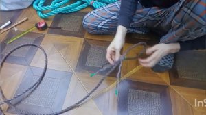 Как заплести трехпрядный канат. Полистил