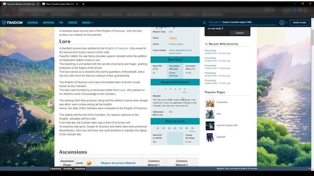 Genshin Impact weapon analysis: Favonius Warbow смотреть онлайн