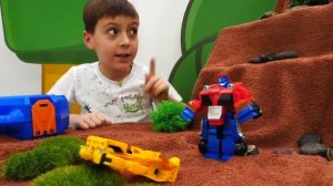 Видео про машинки и гонки. Трансформеры и Молния Маквин! Игрушки для мальчиков - Сборник