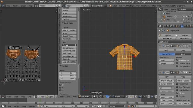Modeling Clothes for Gregor the Overlander in Blender | PART 4 смотреть онлайн