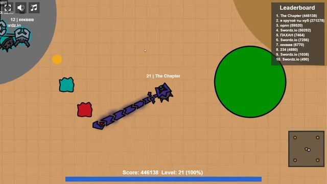 Level 1 to Level 21 in 17 Seconds | Swordz.io смотреть онлайн
