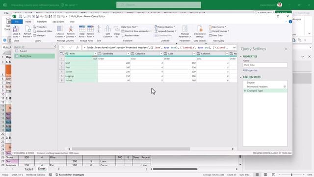 Unpivot column pairs in Power Query for Excel & Power BI смотреть онлайн