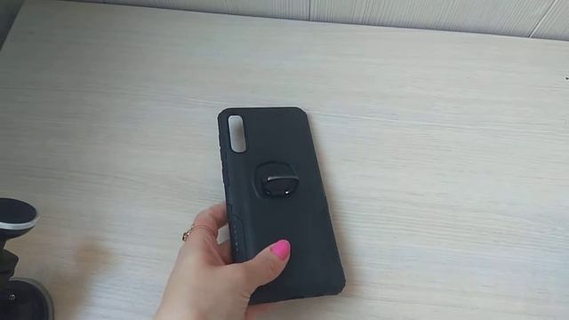 Чехол для Samsung a50 с кожаной фактурой и кольцом чёрный смотреть онлайн