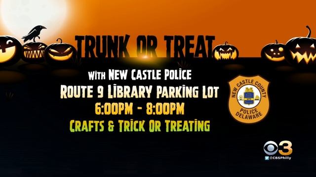 New Castle County Police To Host Trunk-Or-Treat On Tuesday Night смотреть онлайн