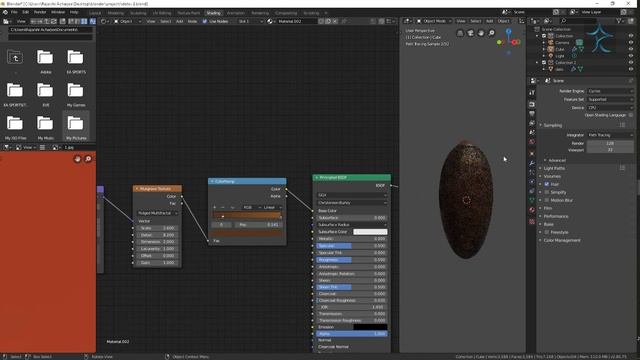 BLENDER 2.8 Tutorial - Date palm fruit | Modelling , Texturing, shading network | Cycle Render | PB смотреть онлайн