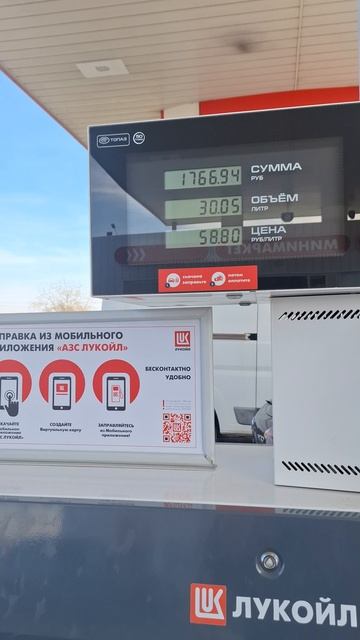 Аи-92 азс Лукойл март2025