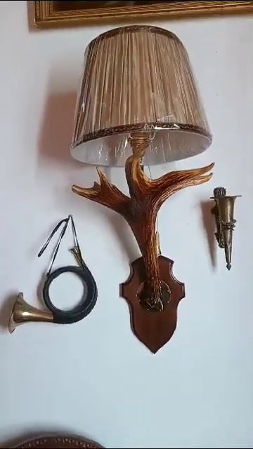 Светильник в деревянный дом - бра из рога лося смотреть онлайн