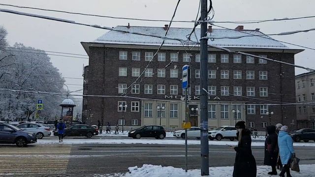 Снегопад в Калининграде смотреть онлайн