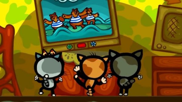 Три кота. Мультик для малышей.