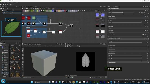 Simple LEAF Texture in Substance Designer | Opacity map | shift 4 cube смотреть онлайн
