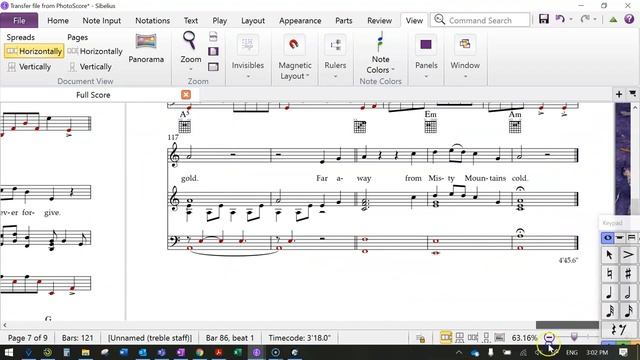 Using Photoscore To Import Pdfs Into Sibelius