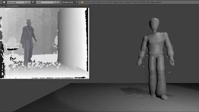 motion capture using microsoft kinect and blender