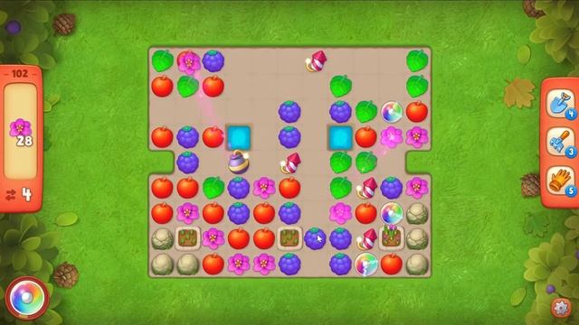 Gardenscapes level 102 - 12 Moves - No Boosters смотреть онлайн