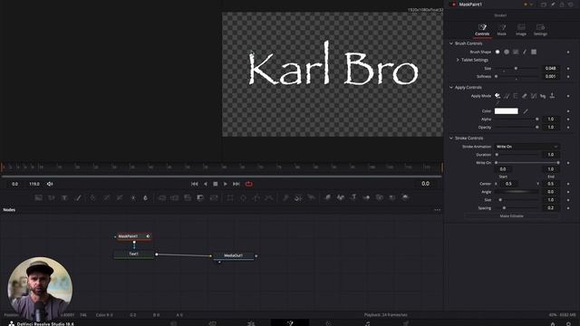 Write on Text Effect in Davinci Resolve 18.6 Tutorial смотреть онлайн