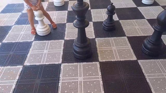 София и шахматные фигуры .Sophia Plays Chess:))