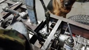 Установка сцепления на мини погрузчик и предварительная настройка