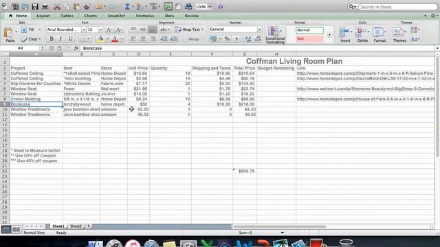 How to Create a Budget for a Room Makeover with Excel смотреть онлайн