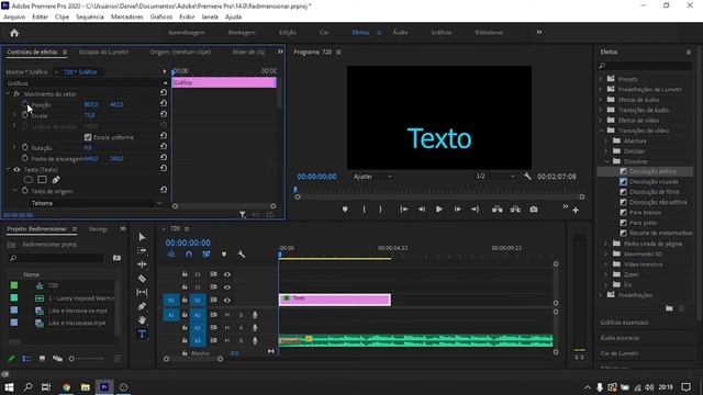 Como Colocar TEXTO NO PREMIERE + Animação de Texto (Fácil e Rápido!) | 2022 смотреть онлайн