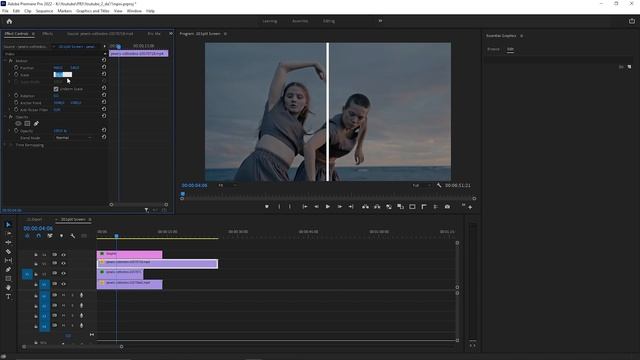 Easy split screen con Premiere 2022 смотреть онлайн
