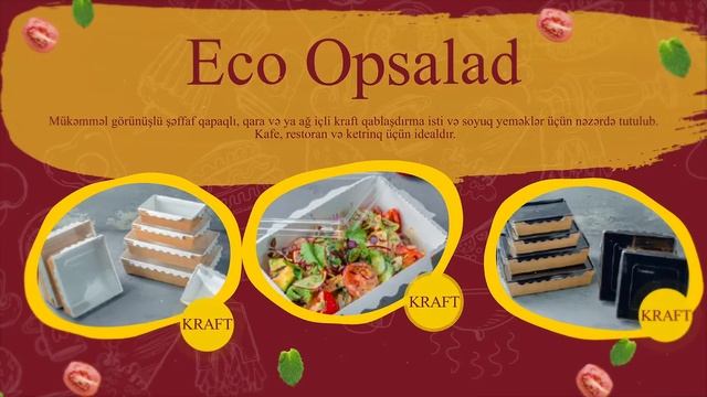 Eco Opsalad одноразовая упаковка | Food Packing