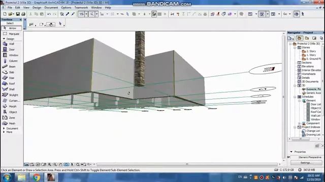 VILLA Design in ArhiCAD (Columns & Wall) / Proiectare VILA in ArhiCAD / ВИЛЛА Дизайн в ArhiCAD смотреть онлайн