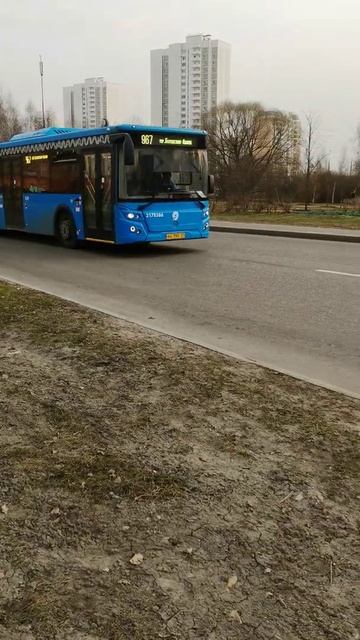ЛиАЗ 529265 с маршрутном номерам 967 и колонным номерам 2178586