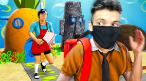 СКУЛБОЙ ПОПАЛ В МИР ГУБКИ БОБА - SCHOOLBOY RUNAWAY