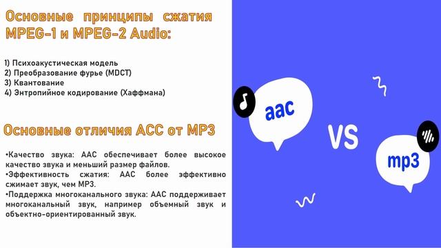 Сжатие звука.Развитие стандарта MPEG