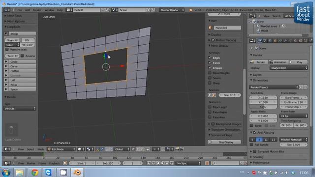 #11 Looptools моделируй быстрее и проще в Blender! смотреть онлайн