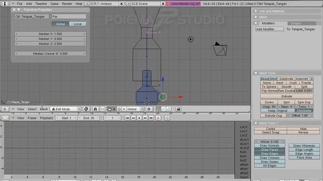 Dasar - Dasar Pembuatan Animasi menggunakan Blender 3D versi 2.41 bagian 12 : Hook смотреть онлайн