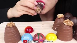 ASMR CHOCOLATE BOMBONERIA, CHOCOLATE COVERED MARSHMALLOW 초콜릿 봉봉, 초콜릿 마쉬멜로우 먹방 MUKBANG