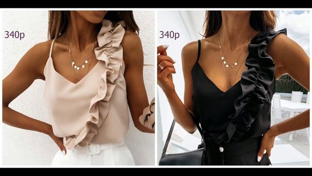 Покупки Одежды с AliExpress - Стильный летний топ смотреть онлайн